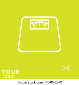 Web line icon. Scales.
