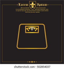 Web line icon. Scales.