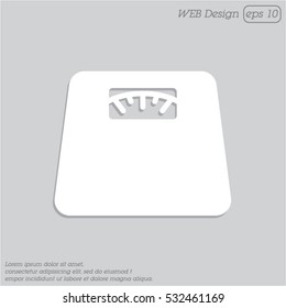 Web line icon. Scales.