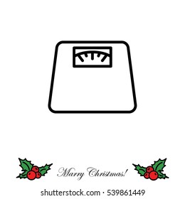 Web line icon. Scales.