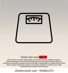 Web line icon. Scales.