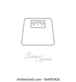 Web line icon. Scales.