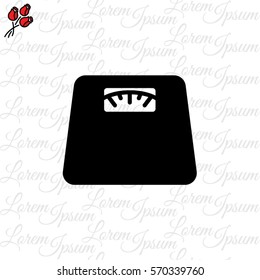 Web line icon. Scales.
