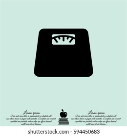 Web line icon. Scales.