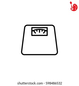 Web line icon. Scales.