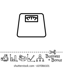Web line icon. Scales.