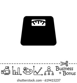 Web line icon. Scales.