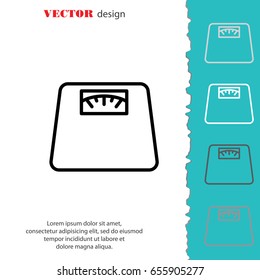 Web line icon. Scales.