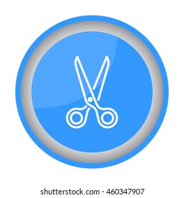 Web line icon. Scissors