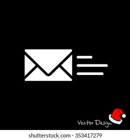 Web line icon. Sending a message