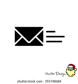 Web line icon. Sending a message