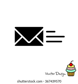 Web line icon. Sending a message