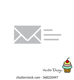 Web line icon. Sending a message