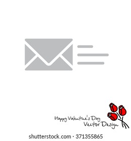 Web line icon. Sending a message