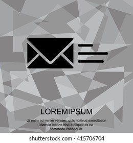Web line icon. Sending a message