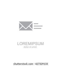 Web line icon. Sending a message