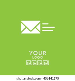 Web line icon. Sending a message