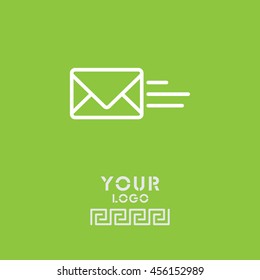 Web line icon. Sending a message