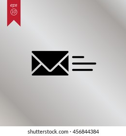 Web line icon. Sending a message