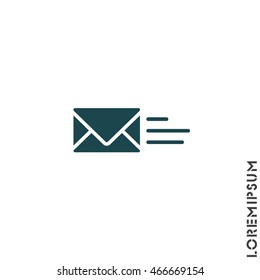 Web line icon. Sending a message
