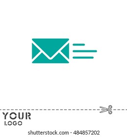Web line icon. Sending a message