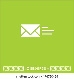 Web line icon. Sending a message