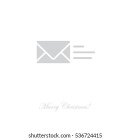 Web line icon. Sending a message