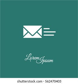 Web line icon. Sending a message