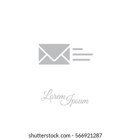Web line icon. Sending a message
