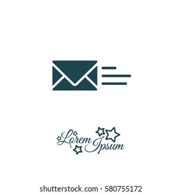 Web line icon. Sending a message