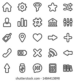 Web Line Icon Set - 2