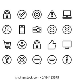 Web Line Icon Set - 3