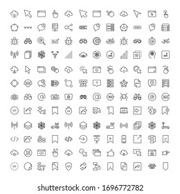 Web line icon set. Collection of high quality black outline logo for mobile concepts and web apps. Web set in trendy flat style. Vector illustration on a white background