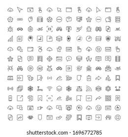 Web line icon set. Collection of high quality black outline logo for mobile concepts and web apps. Web set in trendy flat style. Vector illustration on a white background