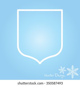 Web line icon. Shield.