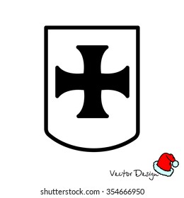 Web line icon. Shield.