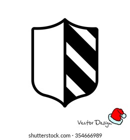 Web line icon. Shield.