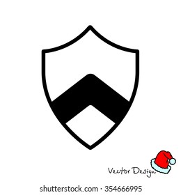 Web line icon. Shield.