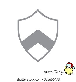 Web line icon. Shield.