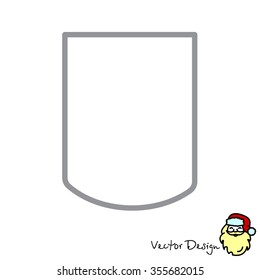 Web line icon. Shield.