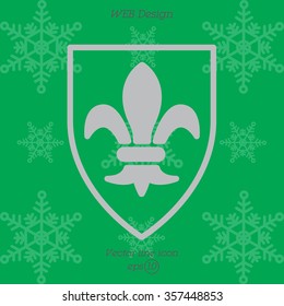 Web line icon. Shield.