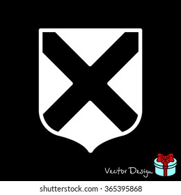 Web line icon. Shield.
