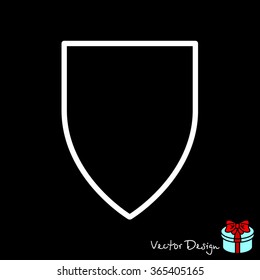 Web line icon. Shield.