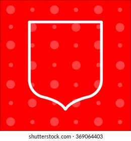 Web line icon. Shield.