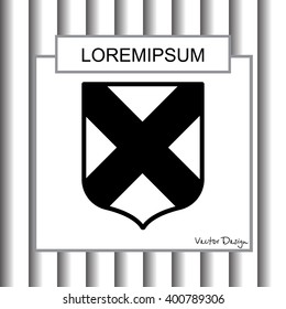 Web line icon. Shield.