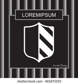 Web line icon. Shield.