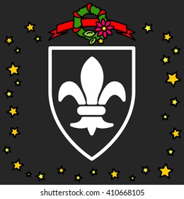 Web line icon. Shield.