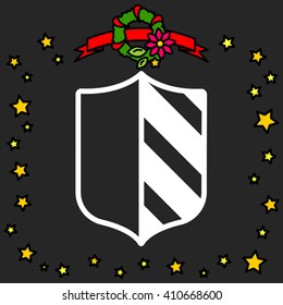 Web line icon. Shield.