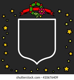 Web line icon. Shield.