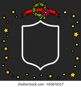 Web line icon. Shield.